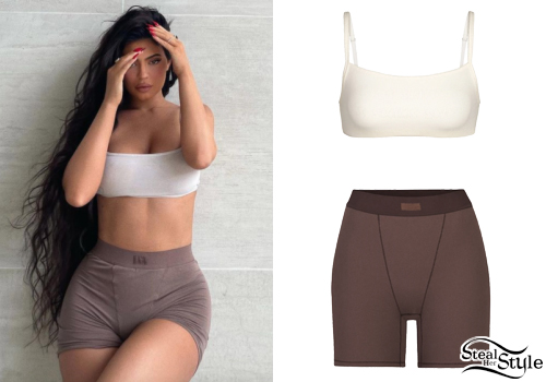 Shop Kylie's Skims Boxers, Kylie Jenner's Crop Top and Boxers Take the  Spotlight in Her Instagram Shoot
