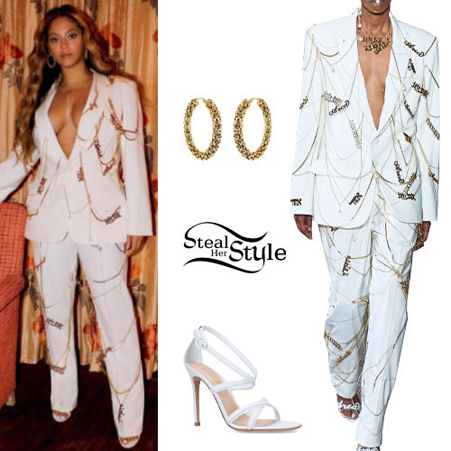 Beyonce White Dress Shoes