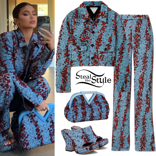 Kylie Jenner: Printed Jacket and Pants | Steal Her Style