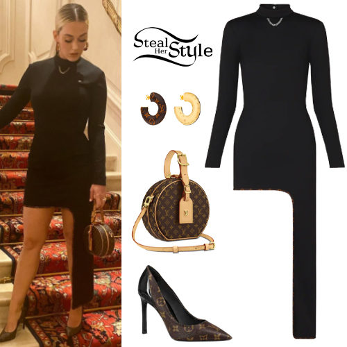 Katy Perry: Black Dress, Pointed Pumps
