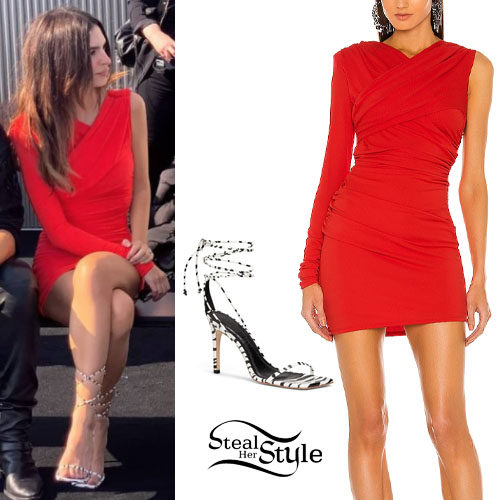 Selena Gomez Takes on Red Trend in Louboutins at Golden Globes 2024