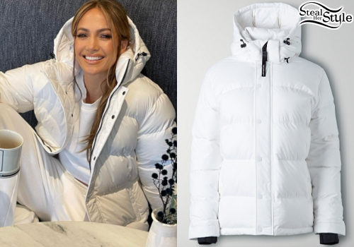 Jennifer Lopez: White Puffer Jacket | Steal Her Style