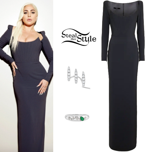 Lady Gaga: Corset Gown and Jewelry | Steal Her Style