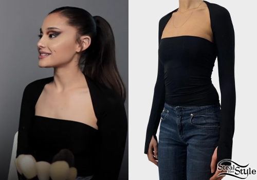 Ariana Grande Wore Valentino Promoting r.e.m.beauty