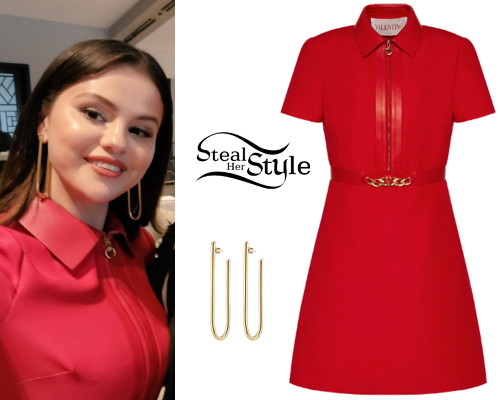 OpenDream - Selena Gomez and ariana grande dress an Louis vuitton x supreme  red outfit whit their logo