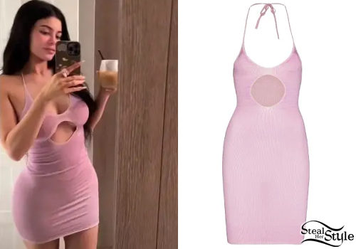 Kylie Jenner: Pink Mini Dress