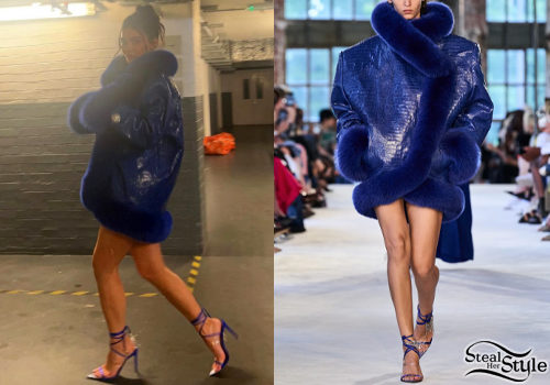 Kylie Jenner Wears Blue Dior Boots That Were The Star Of NYFW — PHOTOS
