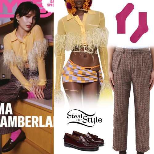 Emma Chamberlain 💛🖤  Emma chamberlain outfits, Outfits, Fashion
