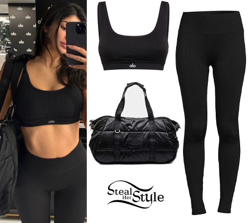 Kylie Jenner Just Wore Yet Another Alo Yoga Workout Set