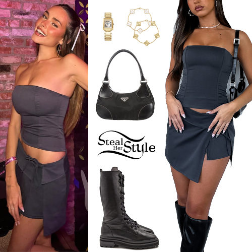 Madison beer louis vuitton backpack, Combat Boots Outfit