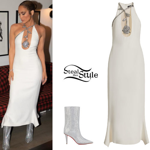 Jennifer Lopez Walks Versace Show in Her Iconic 2000 Grammys Dress