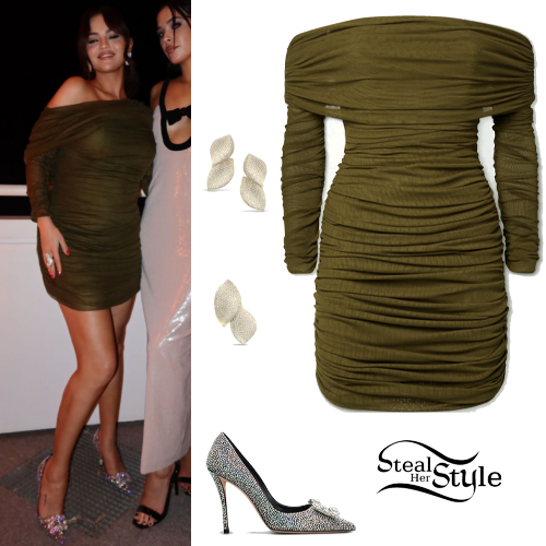Selena Gomez: Yellow Midi Dress | Steal Her Style