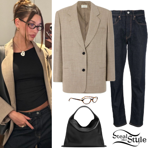 Hailey Tweed Blazer In Blue main image 1