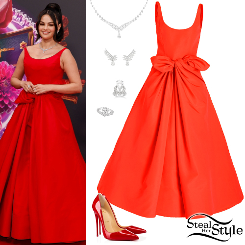 Selena Gomez: Red Gown and Pumps | Steal Her Style