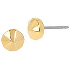 Diane von Furstenberg Pyramid Stud Earrings in Gold