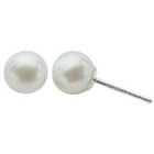 PearLustre by Imperial Pearl 5-5.5mm Fine Quality Freshwater Cultured Pearl Stud Earrings - White