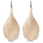 Natasha Accessories Imitation Peacock Earring - Gold (4