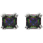 Target 1 1/3 CT. T.W. Square Cut Cubic Zirconia Prong Set Stud Earring - Multicolored (5MM)
