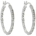 Diamond 1/4 CT. T.W. Hoop Earrings in Sterling Silver (IJ-I2-I3)