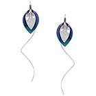 Target Sterling Silver Niobium Lily Spiral Dangle Earrings - Multicolored