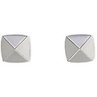 Vince Camuto Silver-Tone Pyramid Stud Earrings in SILVER IMIT RHOD