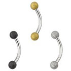 Supreme Jewelry Curved Barbell Eyebrow Ring in Multicolor