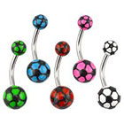Supreme Jewelry Curved Barbell Belly Ring in Multicolor