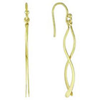 Target Gold Plated Dangle Drop Fish Design Earrings in Sterling Silver - Gold