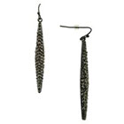 Target Casted Earring with Stones - Hematite