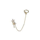 Topshop Gold plated flower ear cuff