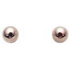 Lord & Taylor Rose Gold Ball Earrings 6MM