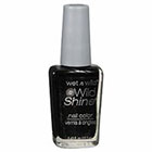 Wet n Wild Wild Shine Nail Color in Black Creme 424A