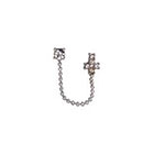 Topshop Cross and chain stud cuff