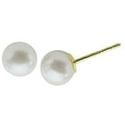 PearLustre by Imperial Pearl 5-5.5mm Fine Quality Freshwater Cultured Pearl 10kt Stud Earrings - White