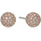 Fossil Pave Ball Stud Earrings