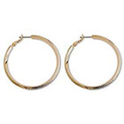 Target Medium Textured Hoop Earring - Gold