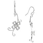 Target Sterling Silver Flower Dangle Earrings