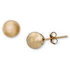 Target 10K Yellow Gold Ball Stud Earrings - Gold (6mm)