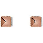 Vince Camuto Rose Gold-Tone Pyramid Stud Earrings in ROSEG GLASS