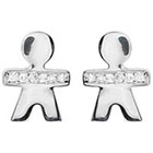 Target 1/8 CT. T.W. Tressa Collection Round Cut CZ Channel Set Stud Earrings in Sterling Silver - Silver