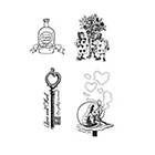 Pepper Ink alice in wonderland customisable temporary tattoos - party favors tattoo booth photo booth