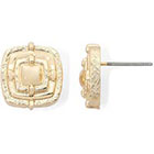 Monet Jewelry Monet Gold-Tone Button Earrings in Gold Tone