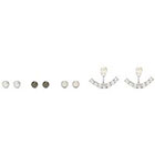 Forever 21 Faux Pearl and Rhinestone Ear Jacket Set