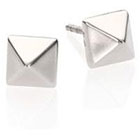 Marc by Marc Jacobs How Riveting Pyramid Stud Earrings in SILVER