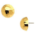 Target Fashion Button Earrings - Gold