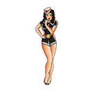 Tattoo You Temporary Pinup Tattoo, Sailor Tattoo, by Tim Beck