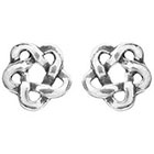 Tressa Collection Celtic Stud Earrings - Silver