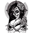 NovuInk Lady Vengeance Waterproof Temporary Tattoo Transfer (Original Hand Painted Art Design)
