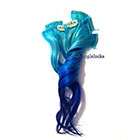 CandyAppleLocks Mermaid Queen, Hair Extensions, Clip in Human Hair, Rainbow, Dip Dye, Ombre Real Hair