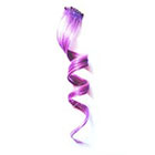 CandyAppleLocks Hair Extensions, Lilac, Lavender Purple Pastel, Clip in Human Hair Extension, STREAK, Rainbow